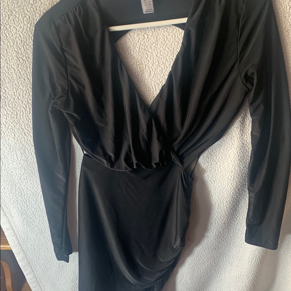 Revamped Black Wrap Robe Intimates - image 1